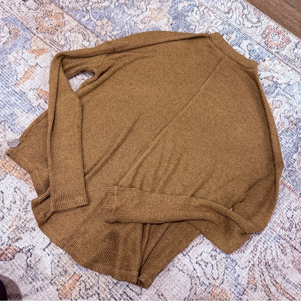 SO Warm Brown Ribbed Sweater - Picture 4 of 4